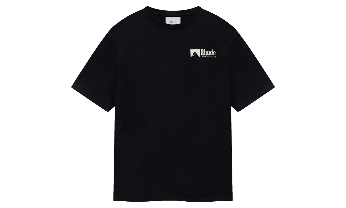 RHUDE Ramatuelle INTL Racing Tee "Vintage Black / White / Yellow" RHPS26TT04012