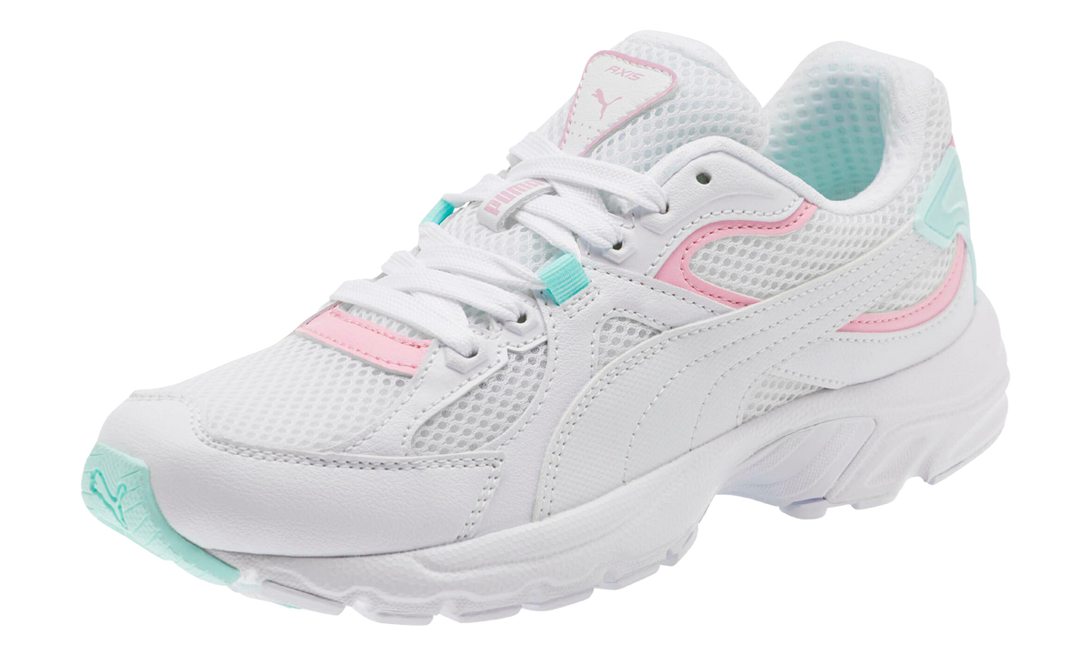 PUMA Axis Plus 90s WMNS "White / Pale Pink / Fair Aqua" 371376 11