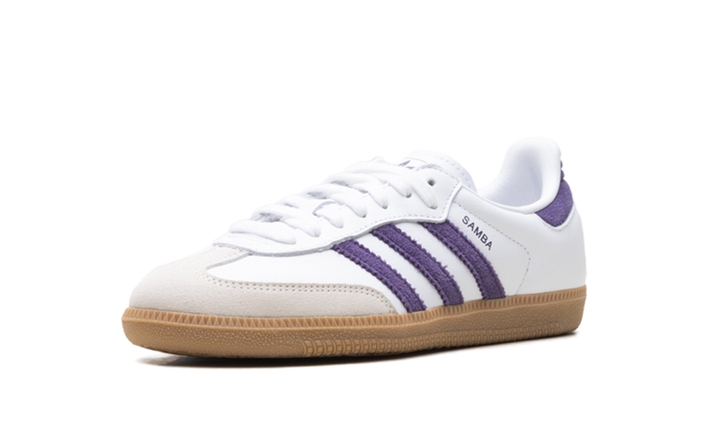 Adidas SAMBA OG WMNS "White Alumina Aurora Plum" JS1392