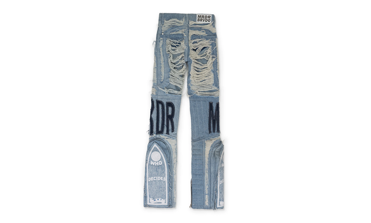 Who Decides War MRDR MOTO STRAIGHT-FIT JEANS "BLUE" 11200610008