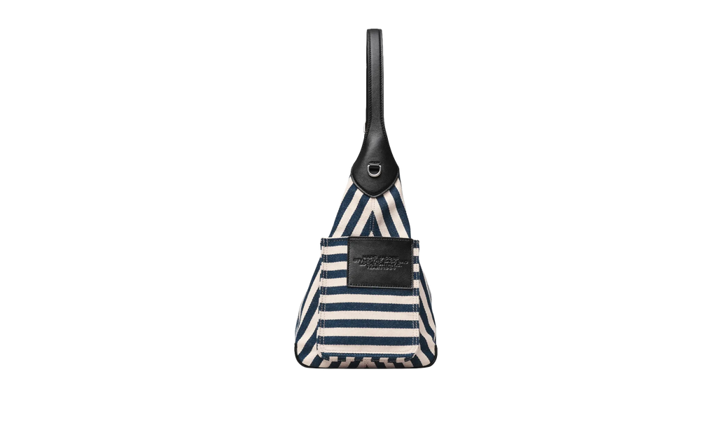 Marc Jacobs Stripe Canvas Belted Sack Bag "Blue Sea Multicolor" 2S6HSH025H02 455