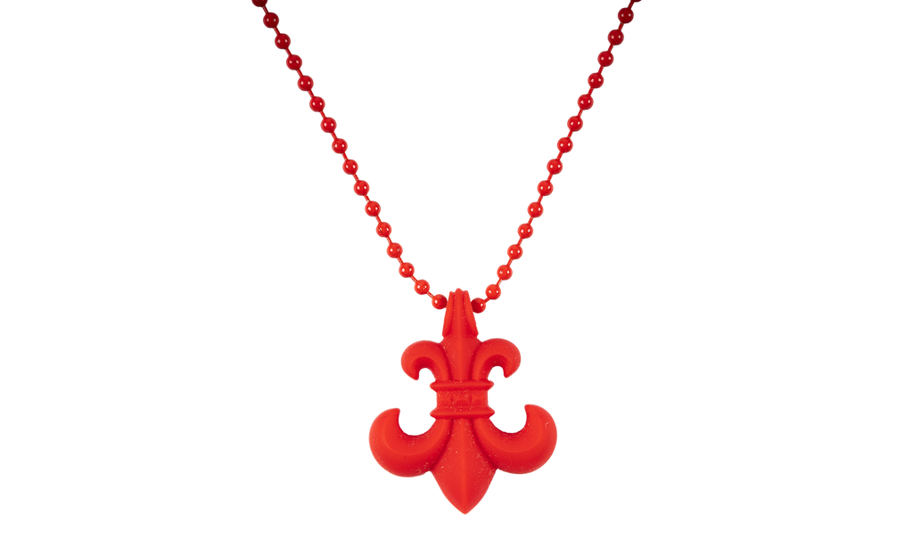 Chrome Hearts Silicone Fleur Necklace "Red" CHRM1273