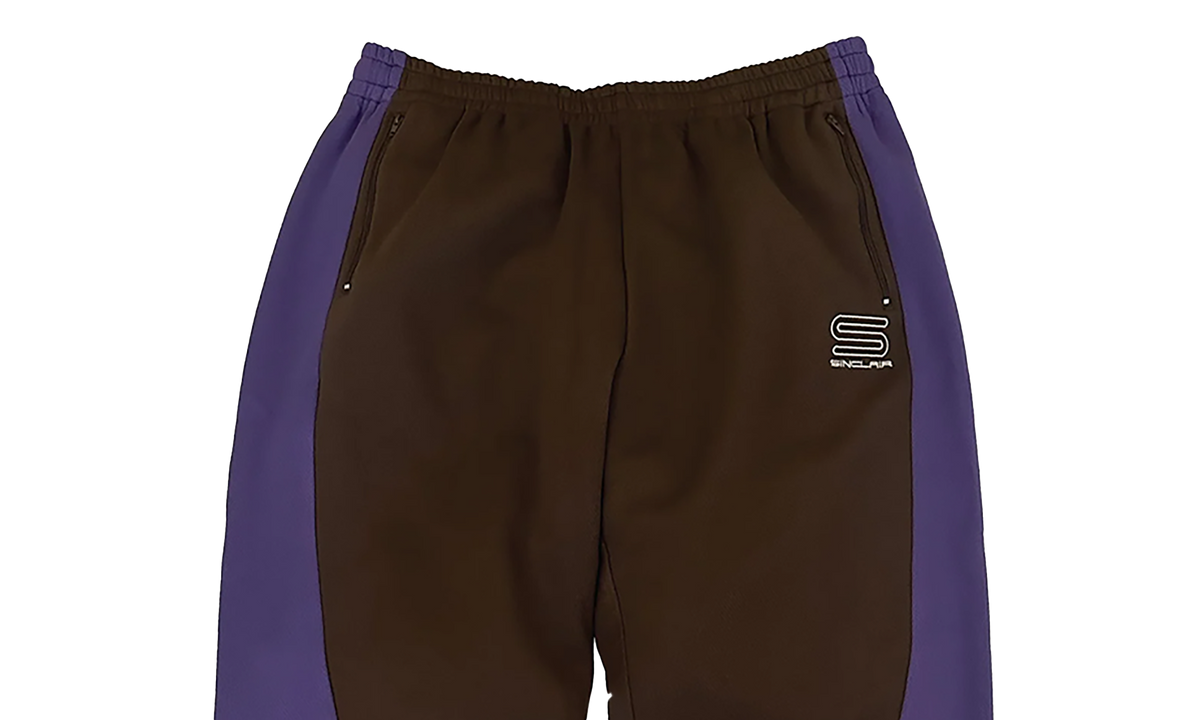 Sinclair Tech Logo Track Pants "Brown / Purple" SMB65 BRN