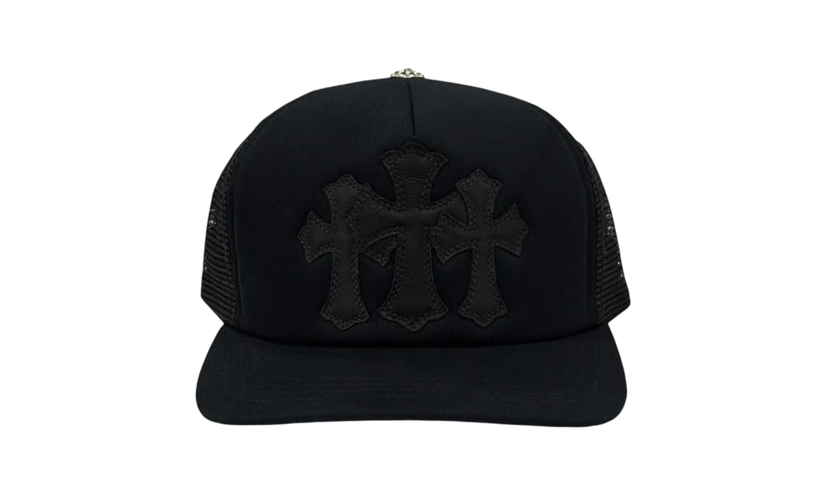 Chrome Hearts Triple Cross Trucker Hat "Blackout" CHRM0576