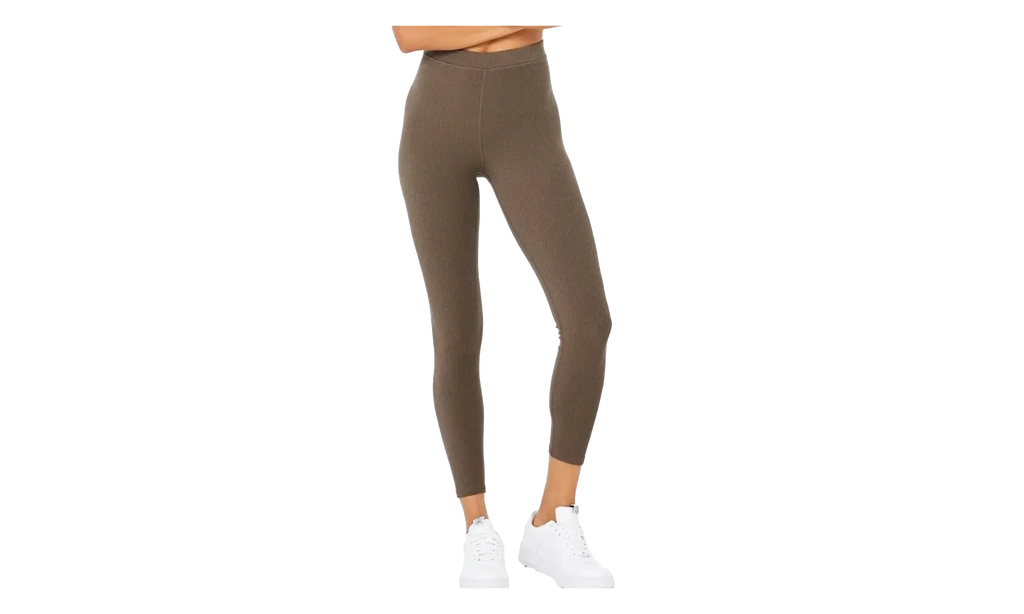 Ribbed High-Waist 7/8 Blissful Leggings WMNS "Hot Cocoa" ALO24