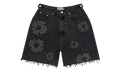 Denim Tears Mono Cotton Wreath Denim Shorts "Black" DT389