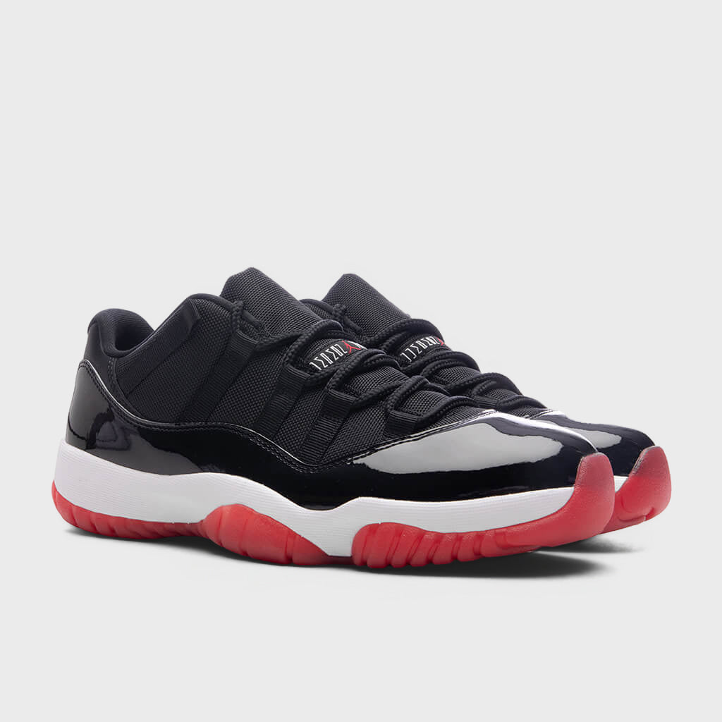 Air Jordan 11 Retro Low 'Bred' (GS) - Black/Varsity Red/White