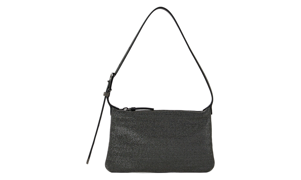 Brunello Cucinelli Textured Shoulder Bag WMNS "Ultrablack" BRUN1897