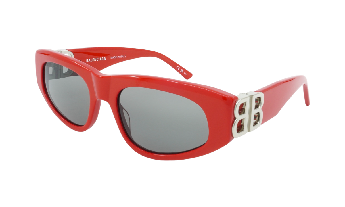 Balenciaga Cat Eye Frame Sunglasses WMNS "Red / Silver" BB0095S 016