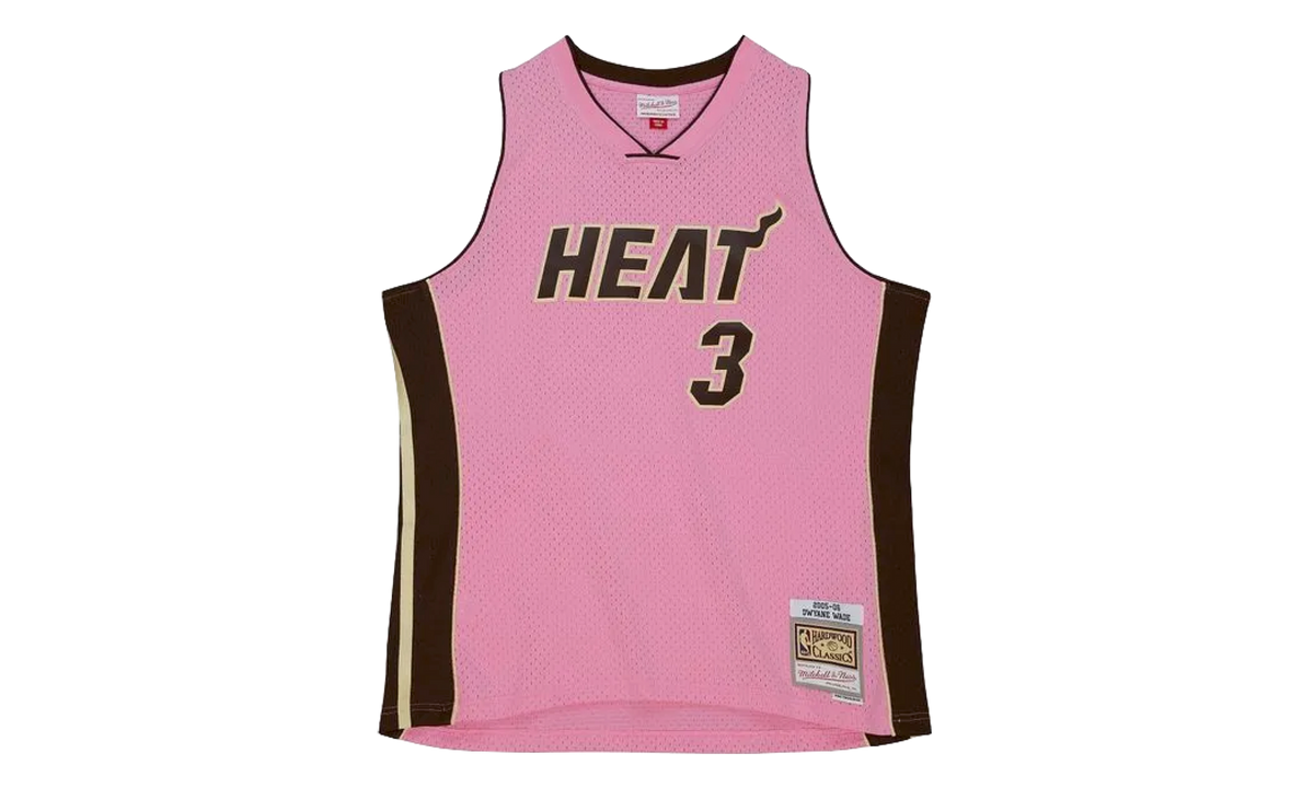 Mitchell & Ness PINK SUGAR BACON SWINGMAN JERSEY "HEAT 2005 DWYANE" TFSM6696 MHE05DWAPINK