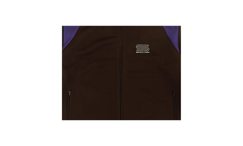 Sinclair Tech Logo Track Jacket "Brown / Purple" SMT190 BRN