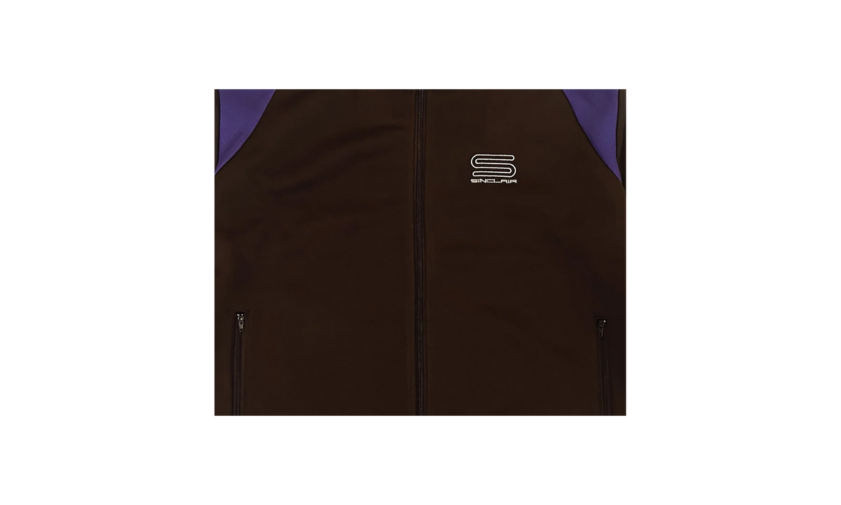 Sinclair Tech Logo Track Jacket "Brown / Purple" SMT190 BRN