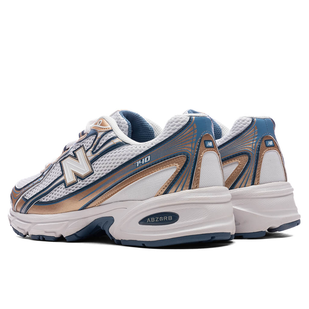 New Balance 740 - Heron Blue/Vintage Indigo/Gold Metallic/Sea Salt