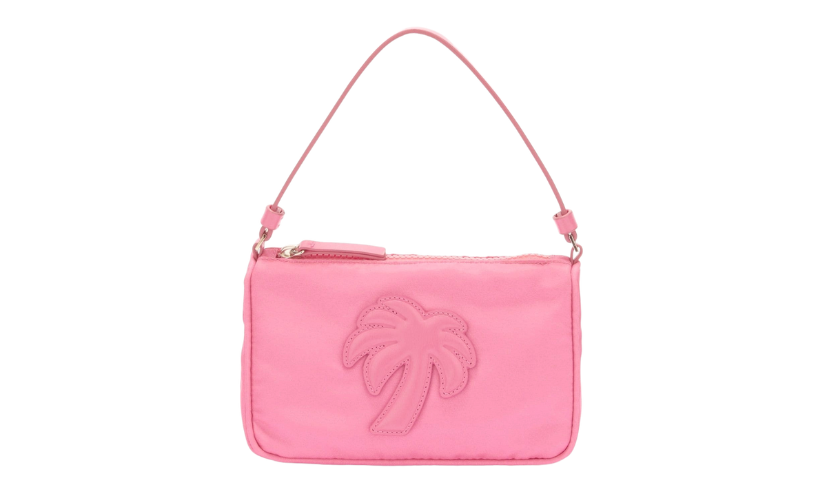Palm Angels Big Palm Nylon Pouch Hand Bag "Fuchsia Pink" PWNS004S23FAB0023030