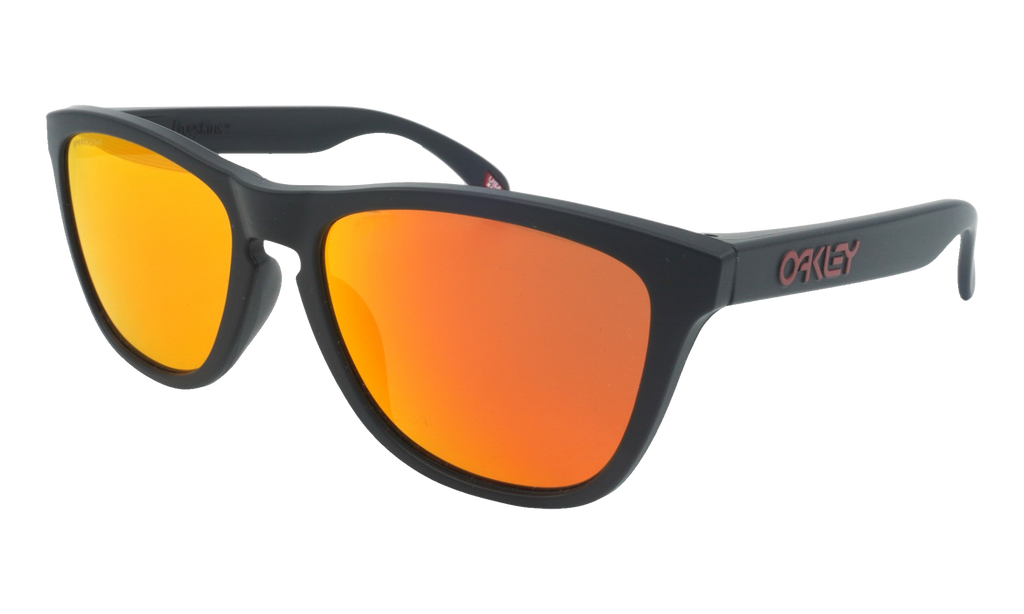 Oakley (Asian Fit) Frogskins Sunglasses "Matte Black / PRIZM Ruby" OO9245 63