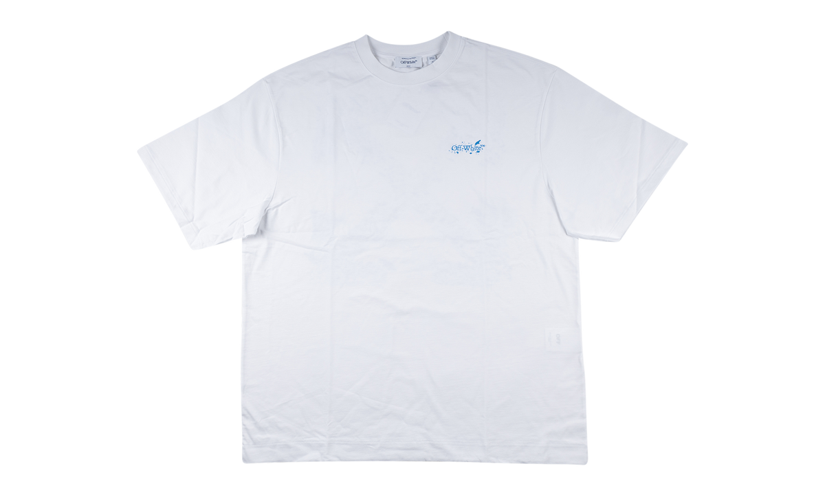 Off-White PAINT SPLATTER ARROW DIAG SKATE FIT TEE "White" 44OWOS26T064 100