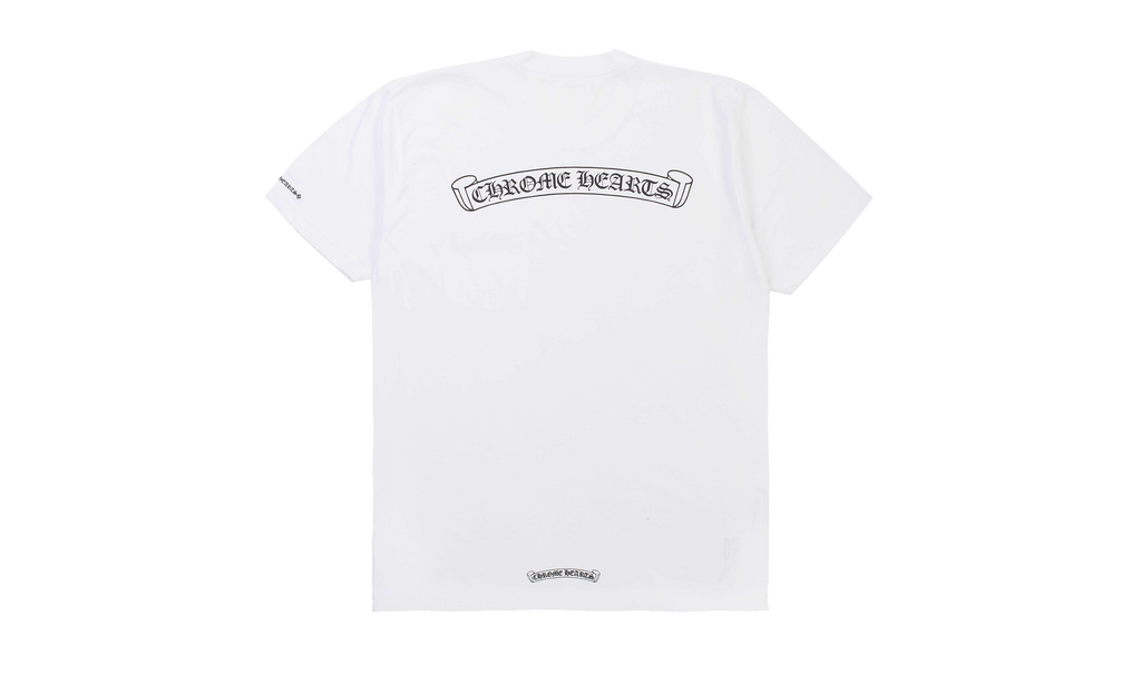 Chrome Hearts Scroll Logo Short Sleeve Tee "White" CHRM0163