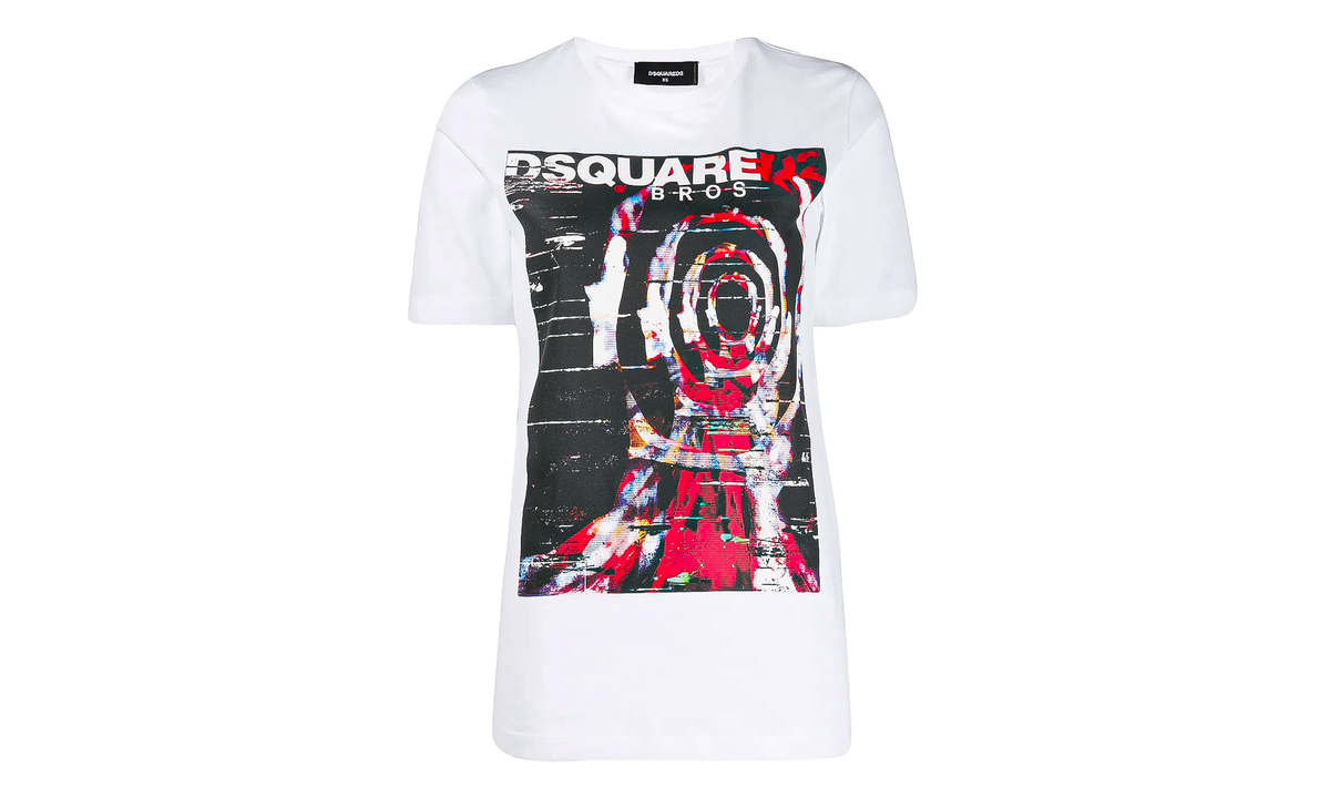Dsquared2 Logo Graphic T-Shirt "White" S72GD0166-S22844-100