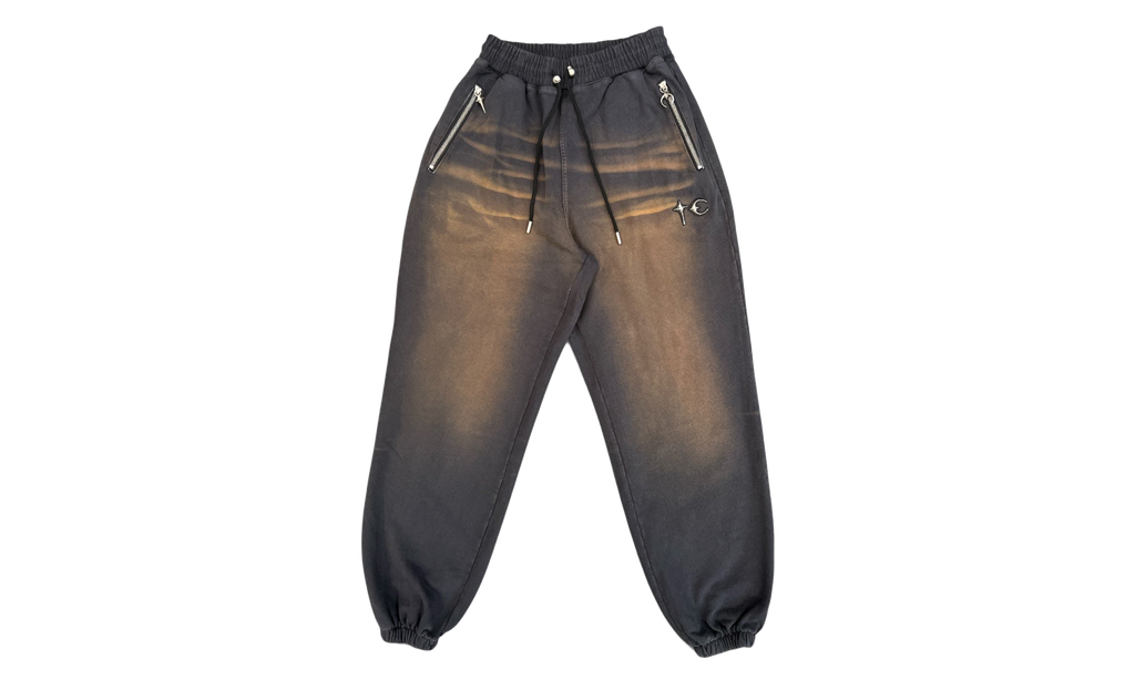 Thug Club TC Two-Tone Washed Jogger Pants "Rust Black" TC26PT0303