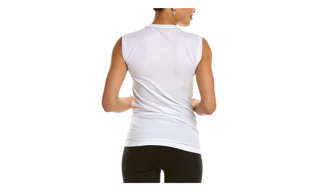 BRUNELLO CUCINELLI Sleeveless Fitted Top WMNS "White" BRUN056