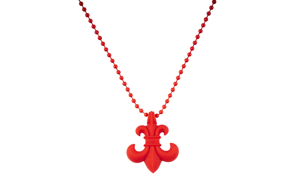 Chrome Hearts Silicone Fleur Necklace "Red" CHRM1273