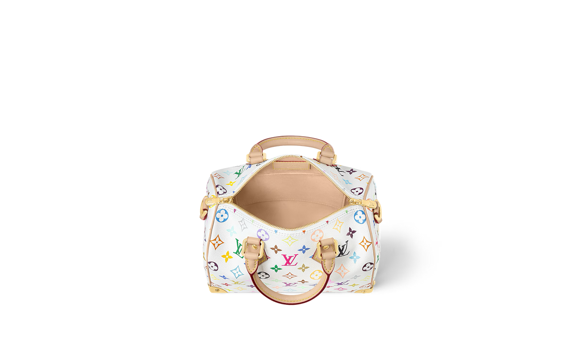 Louis Vuitton Speedy Bandouliere 25 "Takashi Murakami - White" M13085