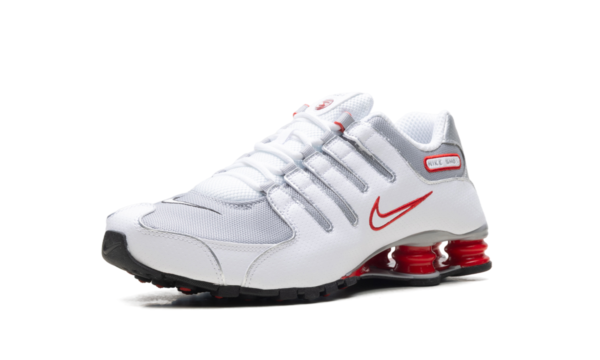 Nike Shox NZ White "Red Metallic Silver" 378341-104