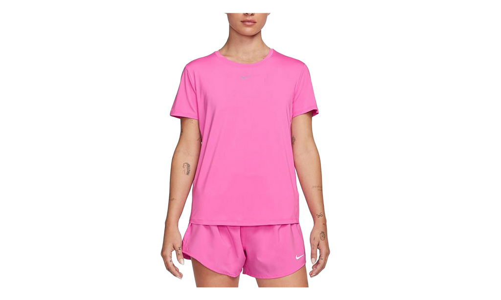 Nike Dri-Fit One Classic T-Shirt Playful WMNS "Playful Pink / Black" FN2798 675