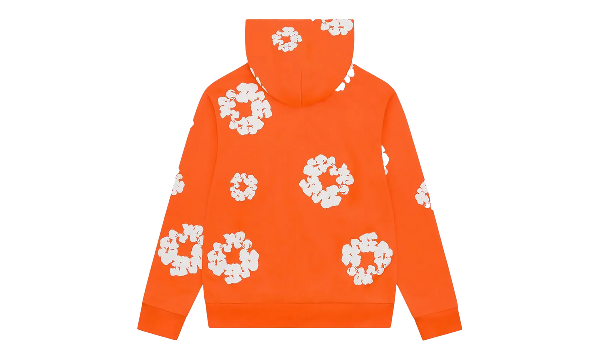 Denim Tears Cotton Wreath Zip Hoodie "Orange" DT452