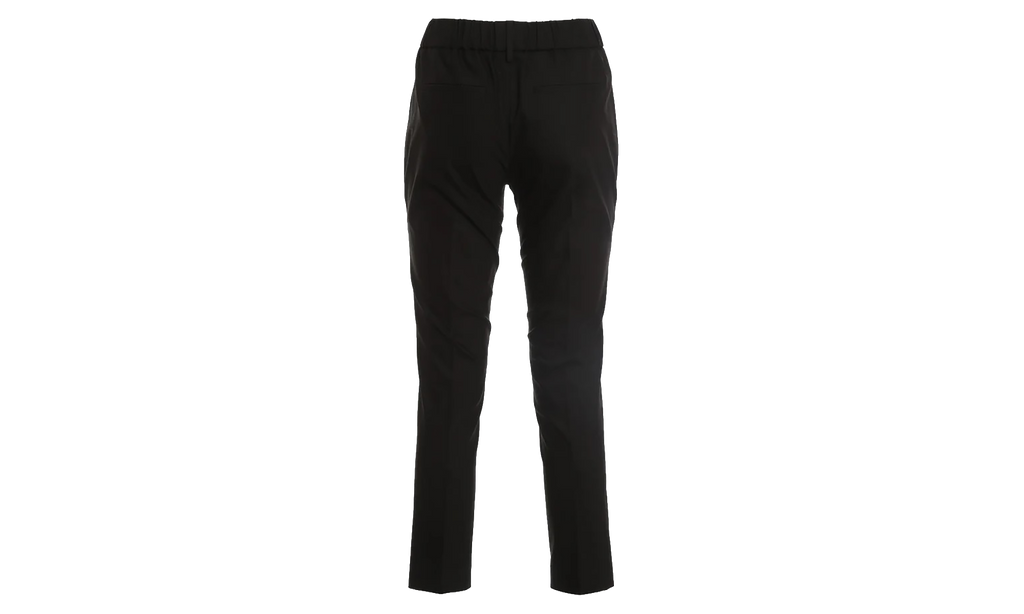Brunello Cucinelli Relaxed Cotton Trousers WMNS "Black" BRUN1591