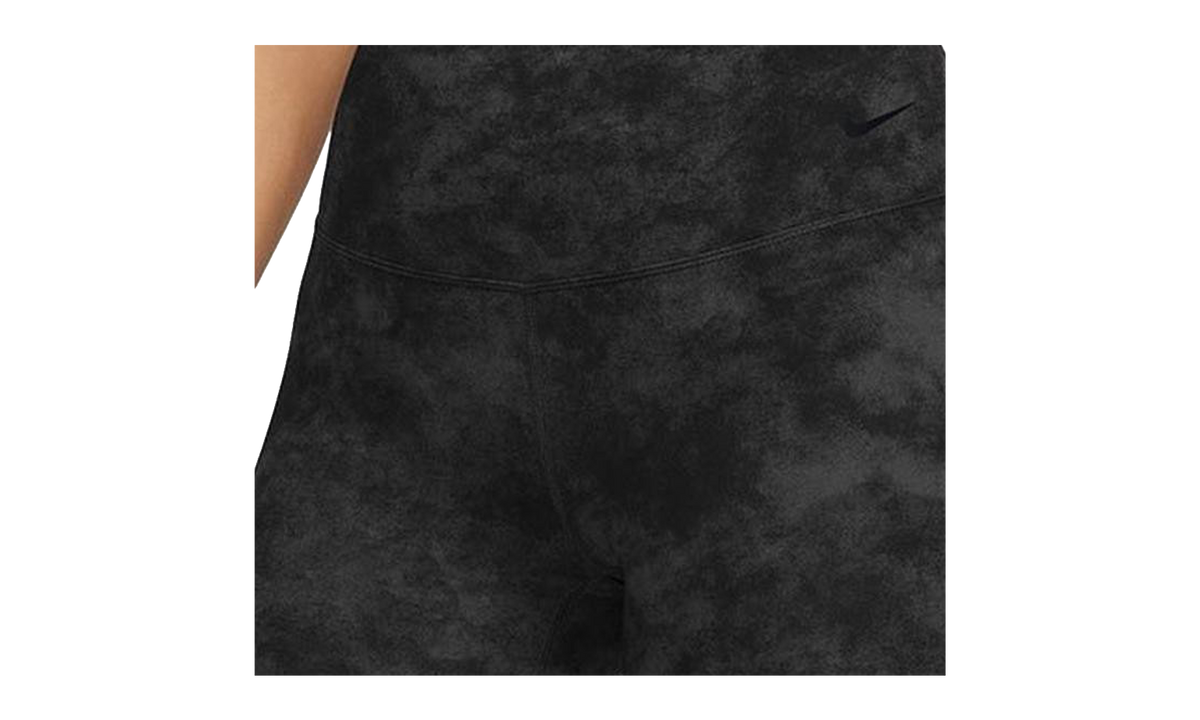 Nike Zenvy Tie-Dye High-Waisted 8″ Biker Shorts WMNS "Black White" FN3159 010