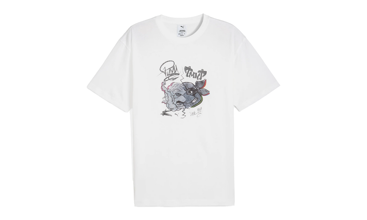 Puma RELAXED GRAPHIC TEE "TMNT - White" 630099 02