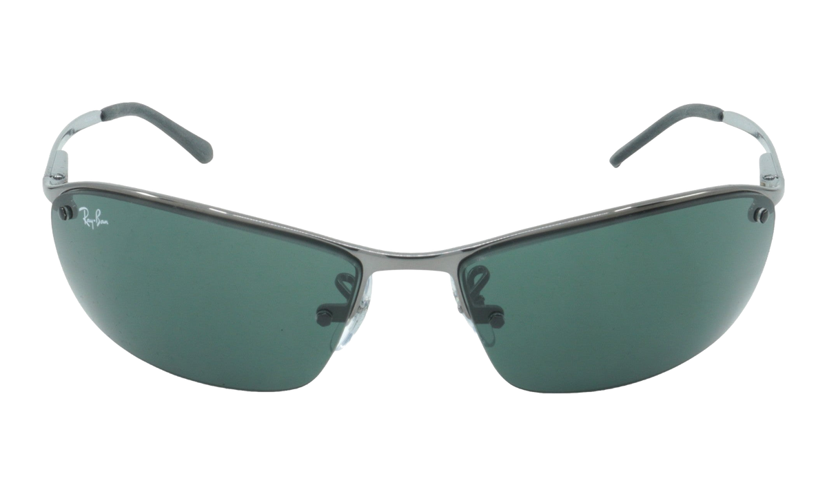 Rayban Rectangle Sunglasses "Gunmetal" RB3183-004-71_63