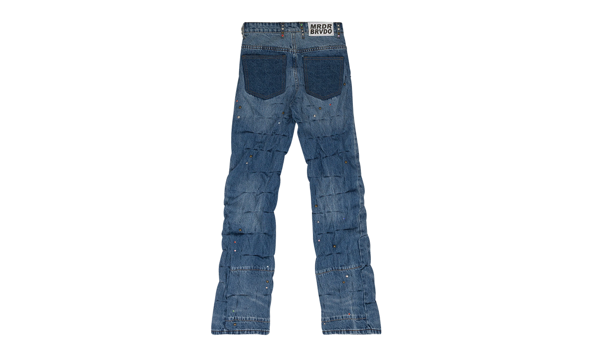 Who Decides War CINCHED STRAIGHT-FIT JEANS "MULTI" 1120820009SS24