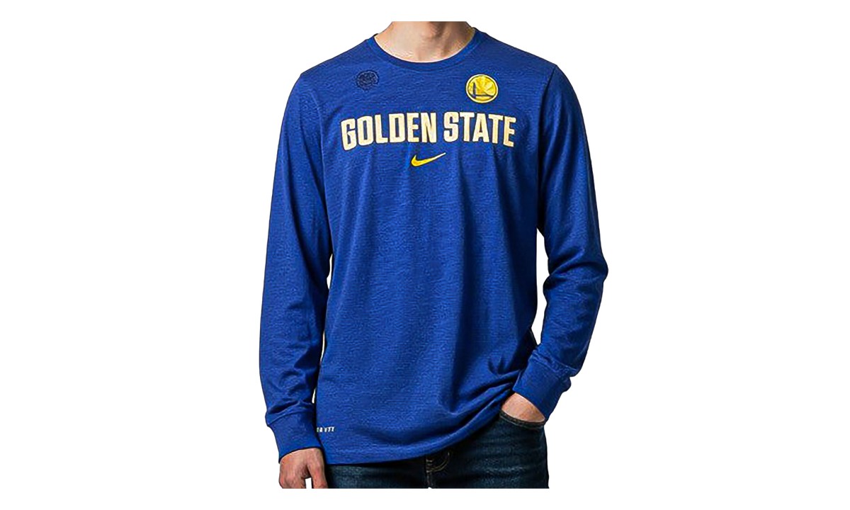 Nike NBA Golden State Warriors Long Sleeve T-Shirt "Blue" AA0393 495