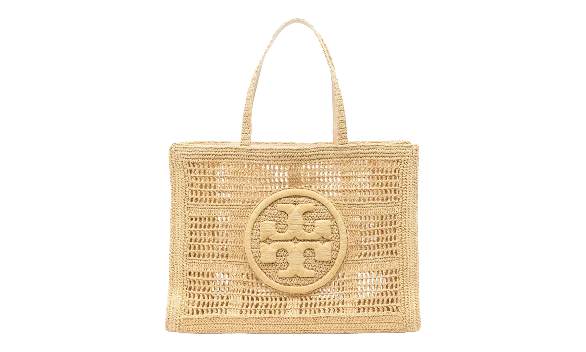 Tory Burch Large Ella Hand-Crocheted Tote Bag "Natural" 151277 254