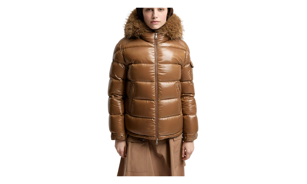 Moncler Hypolais Short Down Jacket WMNS "Brown" MON121