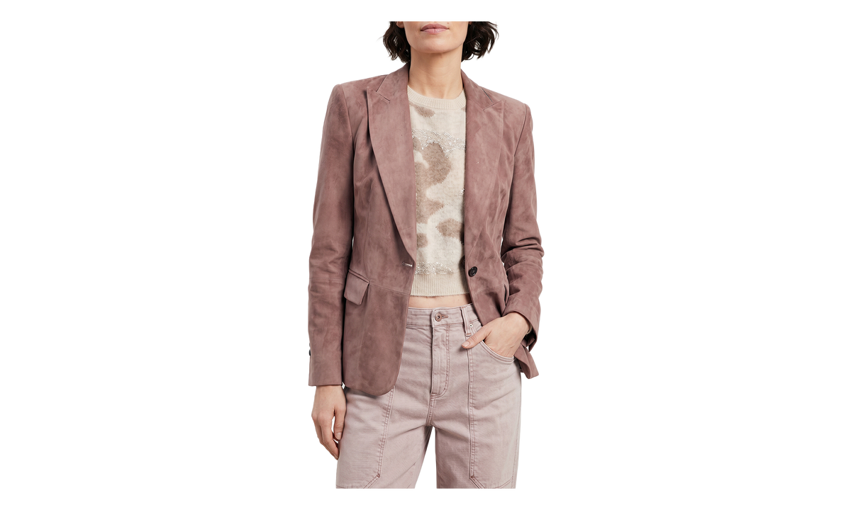 Brunello Cucinelli Suede Blazer WMNS "Dusty Pink" BRUN1601