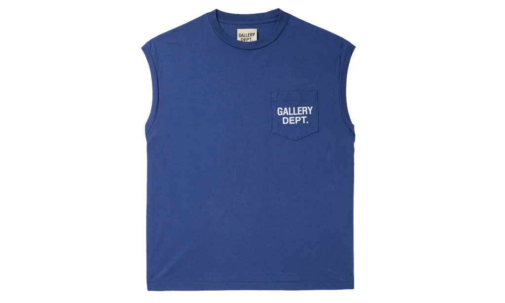 Gallery Dept Dept Logo Sleeveless T-Shirt "Navy & White" GD302