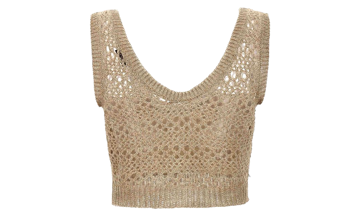 Brunello Cucinelli Linen Silk Knit Top WMNS "Lessive'" BRUN1267