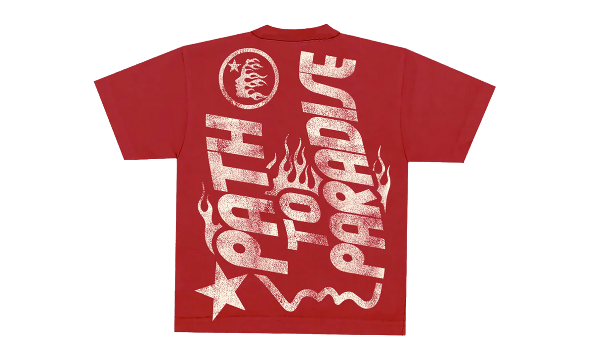 Hellstar Jesus Emblem T-Shirt "Red" HSR114