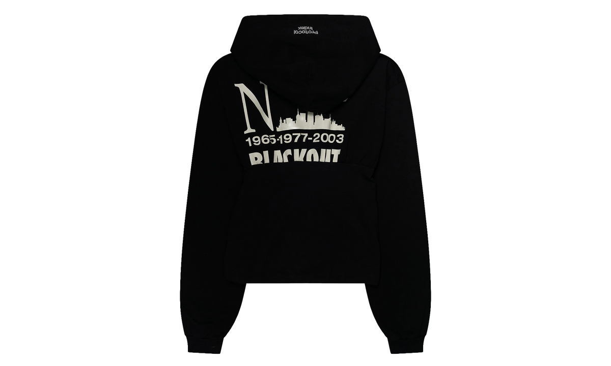 PROTOCOL INDEX Reconstructed Hourglass Hoodie "Black" PI00024