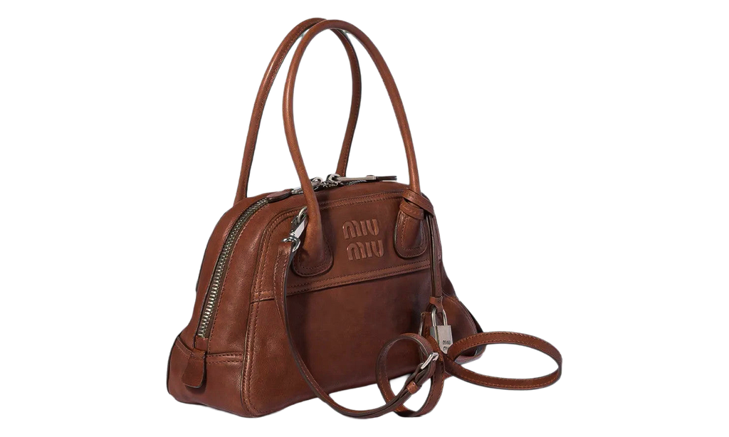 Miu Miu Vivant Nappa Leather Bag "Palisander" 5BB200 2BBL F0BW5
