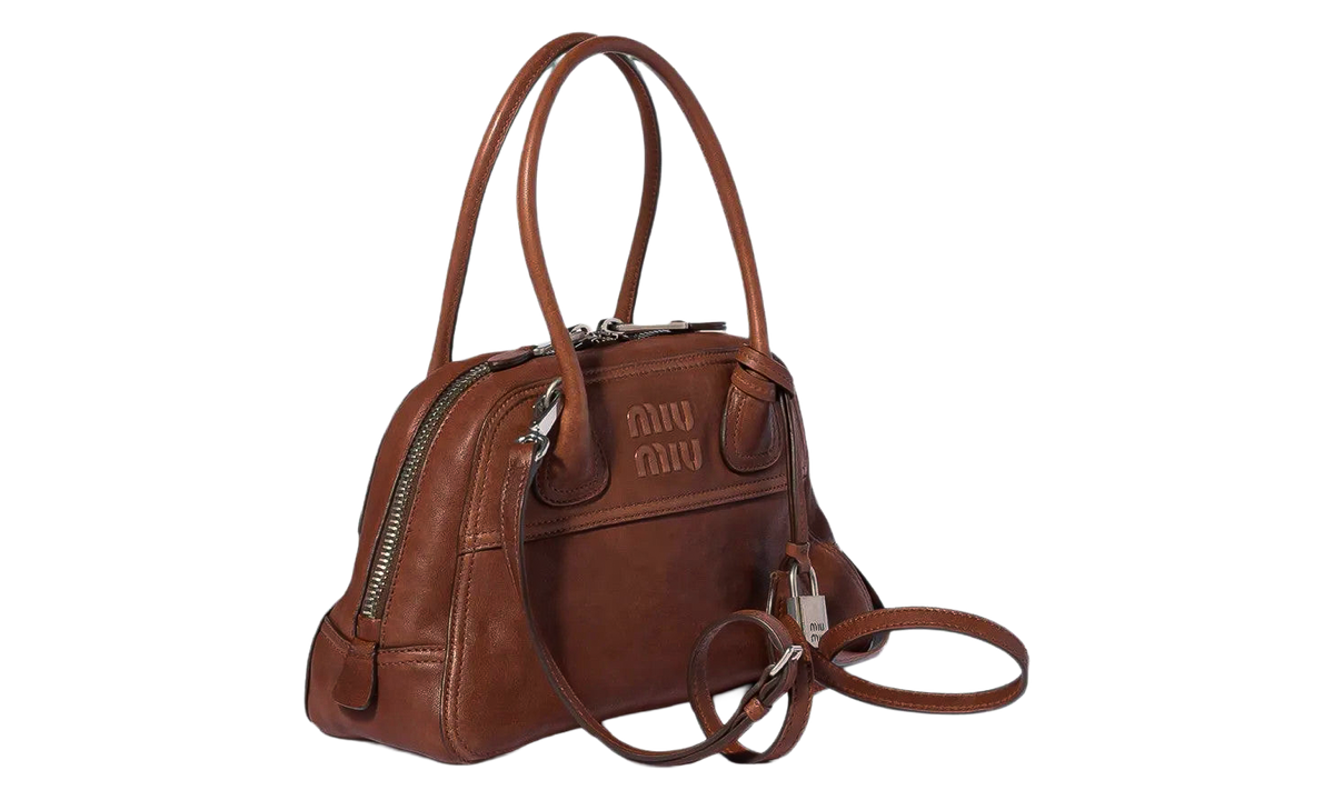 Miu Miu Vivant Nappa Leather Bag "Palisander" 5BB200 2BBL F0BW5