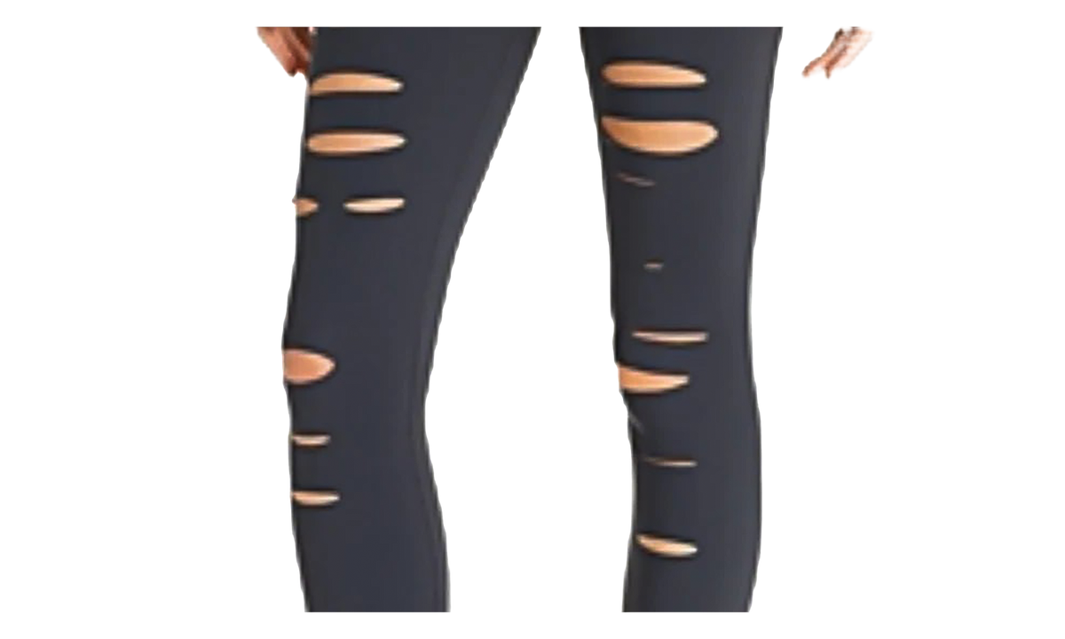 High-Waist Ripped Warrior Legging WMNS "Anthracite" ALO11