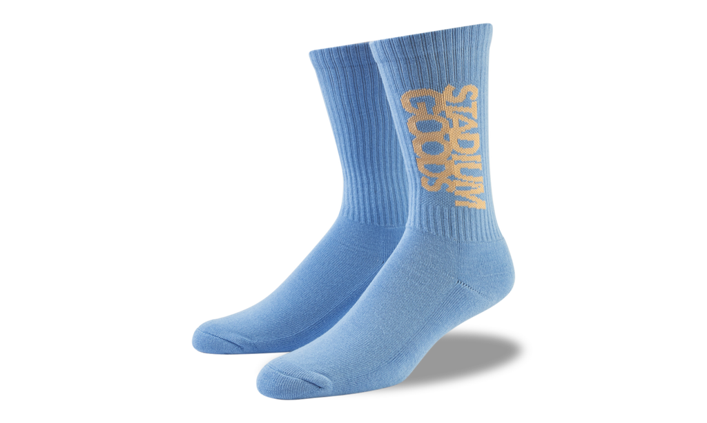 Stadium Goods Crew Sock "Blue and Cream" SGS0174