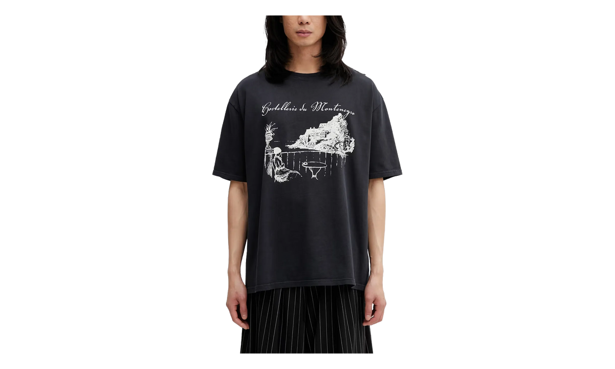 RHUDE Montenegro Morada T-Shirt "Vintage Black / White" RHSS26TT06012