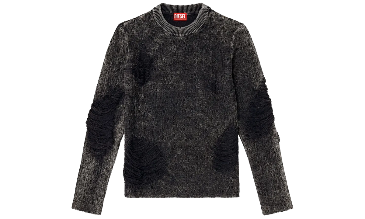 Diesel Distressed Sweater "Black" A218760LKDP900