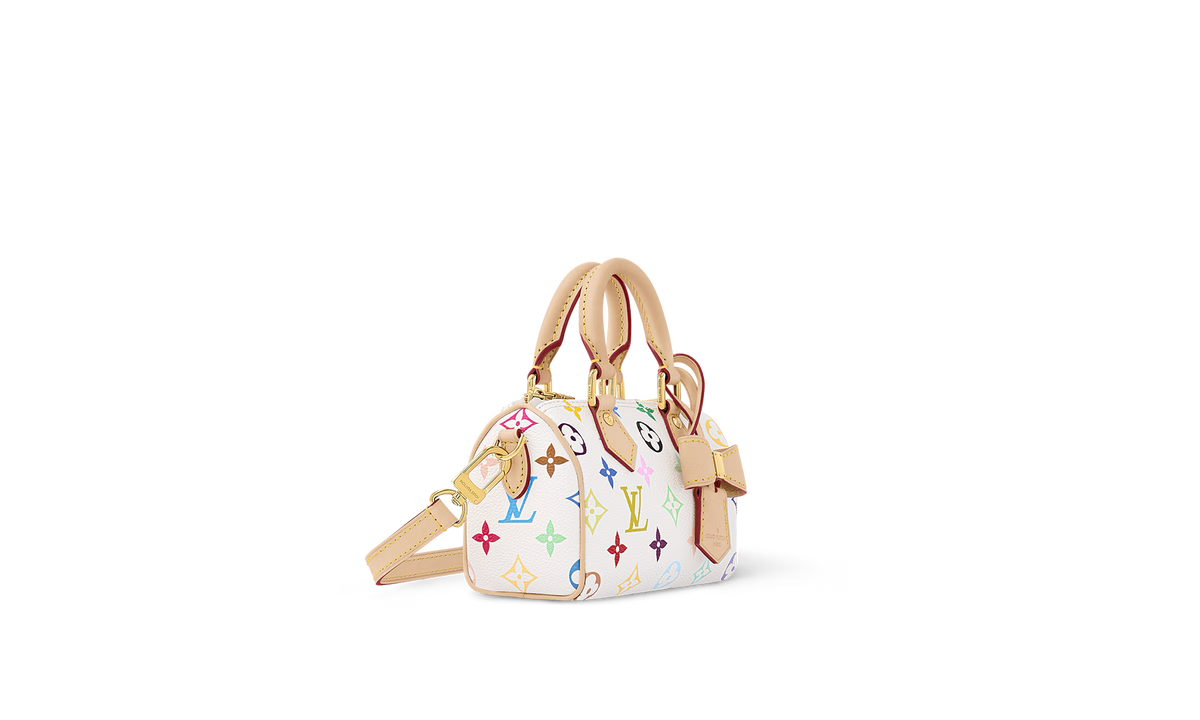 Louis Vuitton Nano Speedy "Takashi Murakami - Multicolore Blanc" M13391