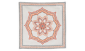 BRUNELLO CUCINELLI Mandala Pattern Silk Pocket Square "Cream / Orange" BRUN021